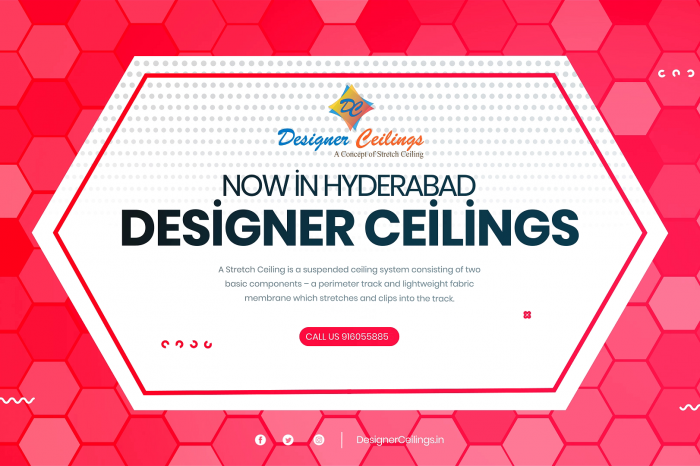 "A manufacturing facility in Hyderabad specializing in stretch ceilings. Skilled workers are seen assembling and inspecting stretch ceiling materials, ensuring high quality and precision for each product."